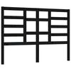 vidaXL sengeg&aelig;rde 126x4x104 cm massivt fyrretr&aelig; sort