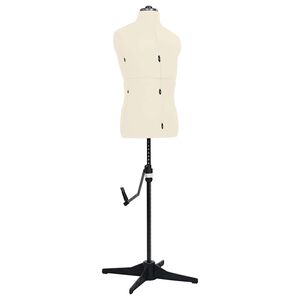 vidaXL just&eacute;rbar gine str. 37-45 mand cremefarvet