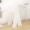 vidaXL taburetter 2 stk. 40x40x60 cm massivt fyrretræ hvid