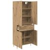 vidaXL Highboard Artisan Egetr&aelig; 69,5 x 34 x 180 cm Konstrueret tr&aelig;