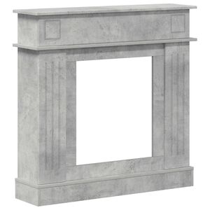 vidaXL Pejseramme Betongr&aring; 102 x 26 x 100 cm Konstrueret tr&aelig;