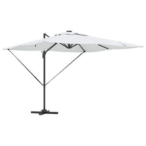 vidaXL Parasol Sandfarvet 286 x 284 x 270 cm Aluminium og Polyester