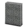 vidaXL gabionkurv med l&aring;g galvaniseret st&aring;ltr&aring;d 100 x 80 x 30 cm