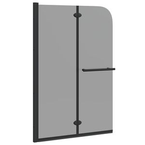 vidaXL Bruser Indhegning Sort 95 x 140 cm ESG Glas og Aluminium