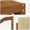 vidaXL Sofas&aelig;t med pude 6 pcs Naturlig og Beige Massivt Akacietr&aelig;