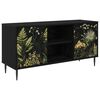 vidaXL TV-skab RHENEN 102 x 33 x 51 cm Sort eg Konstrueret tr&aelig;