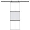 vidaXL skyded&oslash;r med hardwares&aelig;t 76x205 cm h&aelig;rdet glas og aluminium