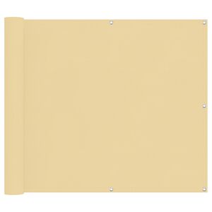 vidaXL Altan Sk&aelig;rm Sandfarvet 100 x 500 cm Oxford stof