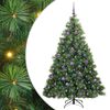 vidaXL Kunstigt juletr&aelig; med 300 LED'er Gr&oslash;n 180 cm PE og PVC