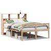 vidaXL seng med reol uden madras 140x190 cm massivt fyrretr&aelig;