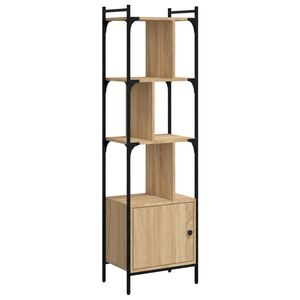 vidaXL bogreol med l&aring;ge 44,5x30x154,5 cm konstrueret tr&aelig; sonoma-eg
