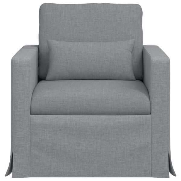vidaXL Sofa Lysegr&aring; Samlede dimensioner: 78 x 78 x 80 cm (B x D x H)