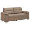 vidaXL 2-personers sofa cappuccino 140 cm kunstlæder