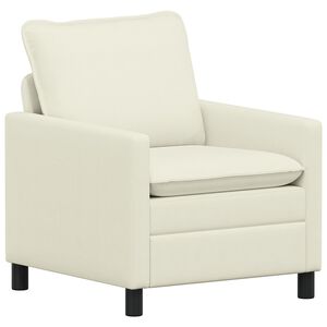 vidaXL Sofa Cremefarvet 76 x 81 x 87,5 cm Stof