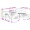 vidaXL sofas&aelig;t til haven 5 dele massivt douglasgran