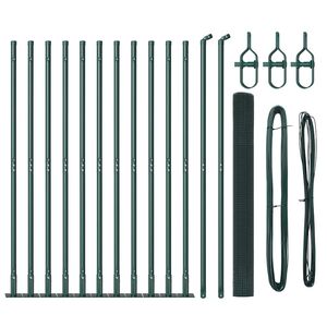 vidaXL Svejset Tr&aring;dhegn med Betonsokkel 25 x 1,5 m PVC-belagt st&aring;l