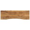 vidaXL bordplade med kurvet form 160x50x2,5 cm ru massivt mangotr&aelig;