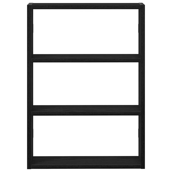 vidaXL v&aelig;ghylde 43x9x60 cm konstrueret tr&aelig; sort