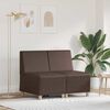 vidaXL Modulsofa enhed uden arme 2 pcs Brun 55 x 74 x 82 cm Faux l&aelig;der