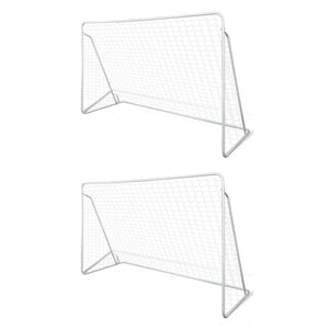 vidaXL fodboldm&aring;l 2 stk. 240 x 90 x 150 cm