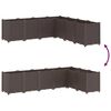 vidaXL plantekasse 160x160x53 cm PP brun