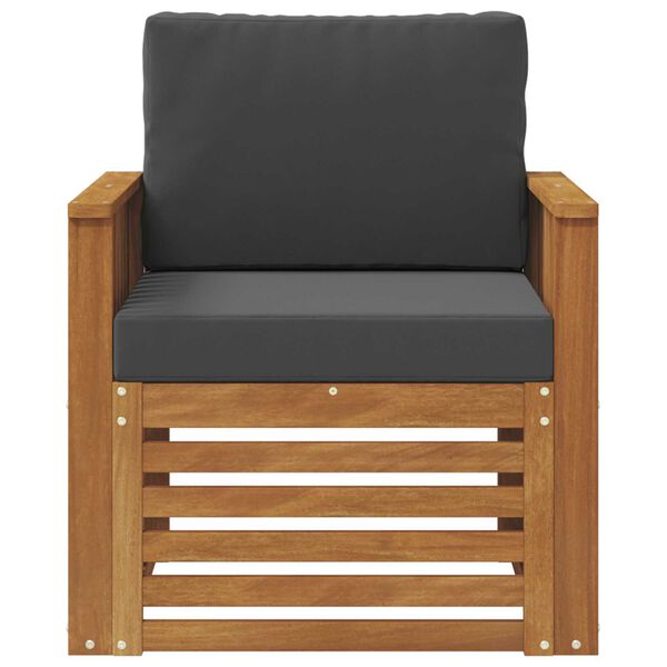 vidaXL Udend&oslash;rs sofagruppe med pude Naturfarvet 71 x 63 x 73 cm