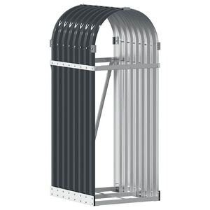 vidaXL br&aelig;ndeholder antracit 40x45x100 cm galvaniseret st&aring;l