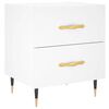 vidaXL sengebord 40x35x47,5 cm konstrueret tr&aelig; hvid