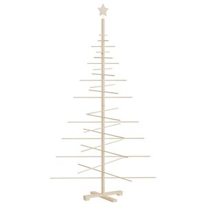 vidaXL dekorativt juletr&aelig; 180 cm massivt fyrretr&aelig;