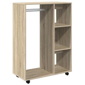 vidaXL kl&aelig;deskab 80x40x110 cm konstrueret tr&aelig; sonoma-eg