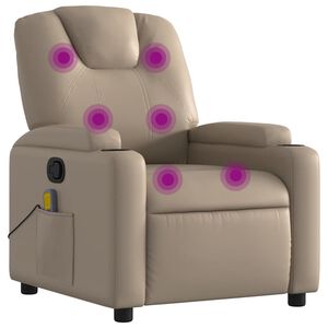 vidaXL massagestol kunstl&aelig;der cappuccino