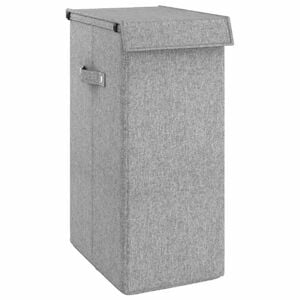 vidaXL foldbar vasket&oslash;jskurv 26x34,5x59,5 cm kunstigt linned gr&aring;