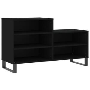 vidaXL skoreol 102x36x60 cm konstrueret tr&aelig; sort