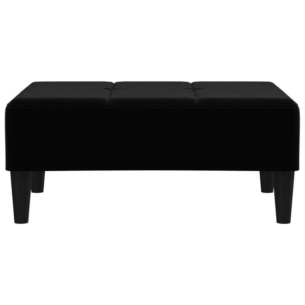 vidaXL fodskammel 78x56x32 cm fl&oslash;jl sort