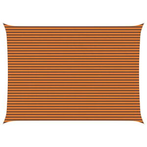 vidaXL Solskygge sejl Orange og Brun 7 x 5 m 100% polyester Oxford