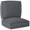 vidaXL Palle Pudes&aelig;t 2 pcs Antracit Oxford stof