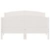 vidaXL sengeramme uden madras 135x190 cm massivt fyrretr&aelig; hvid