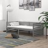 vidaXL daybed med madras 90x200 cm massivt fyrretr&aelig; gr&aring;