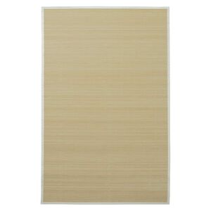 vidaXL t&aelig;ppe 100x160 cm bambus naturfarvet