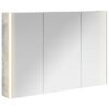 vidaXL Badev&aelig;relsesspejlskab Beton Gr&aring; 103,5 x 15,5 x 70 cm