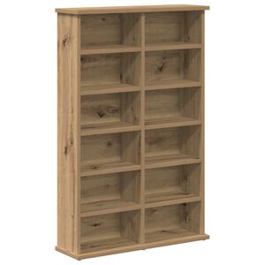 vidaXL CD Skab Artisan-eg 60 x 17 x 92 cm Konstrueret tr&aelig;