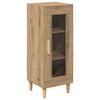 vidaXL Sideboard Artisan Egetr&aelig; 34,5 x 32,5 x 90 cm Konstrueret tr&aelig;