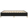 vidaXL Boxspring sengeramme 160x200 cm stof sort