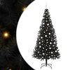 vidaXL Juletr&aelig; Sort 210 cm PVC