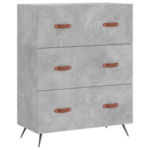 vidaXL kommode 69,5x34x90 cm konstrueret tr&aelig; betongr&aring;