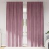 vidaXL M&oslash;rkl&aelig;gningsgardiner 2 pcs M&oslash;rk pink 140 x 245 cm Fl&oslash;jl