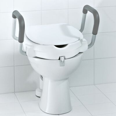 RIDDER toiletsæde med sikkerhedshåndgreb hvid 150 kg A0072001