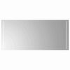 vidaXL LED badev&aelig;relsesspejl Transparent 90 x 40 cm h&aelig;rdet glas