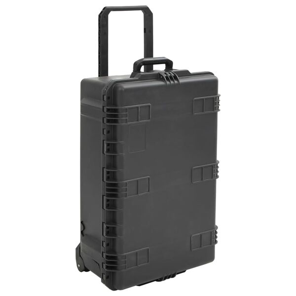 vidaXL transportabel flightcase 79,5x51,5x30,5 cm PP sort
