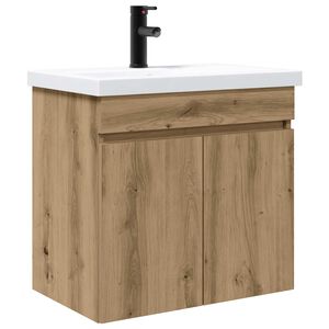 vidaXL Badev&aelig;relses Vanity-enhed med Armatur Artisan-eg